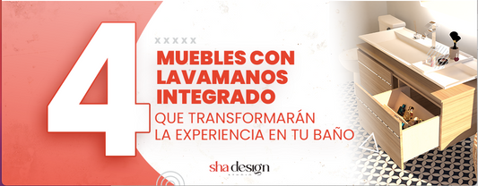 4 muebles con lavamanos integrado que transformarán la experiencia en tu baño
