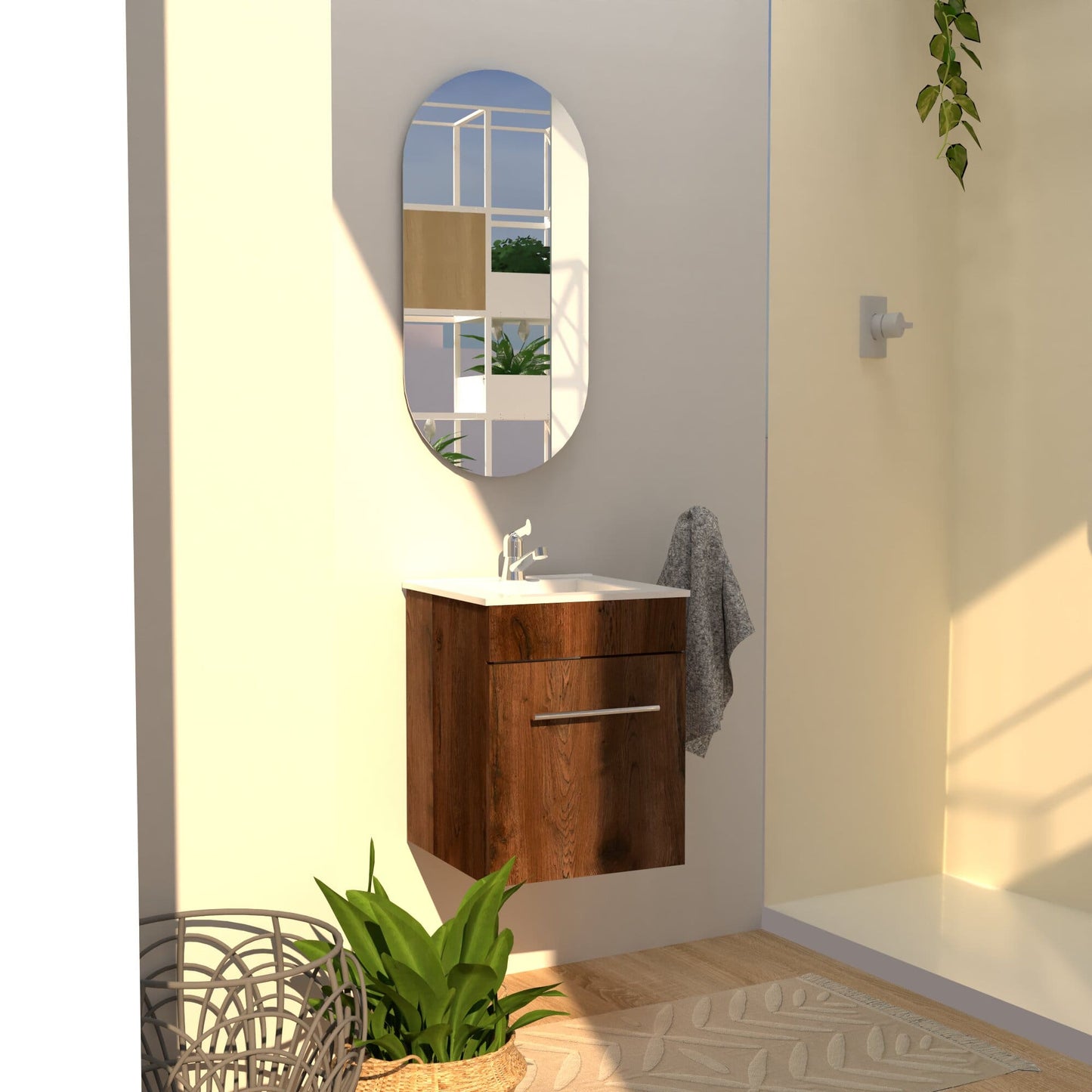 Mueble Albany con Lavamanos 41X41X50 - Sha Design Studio
