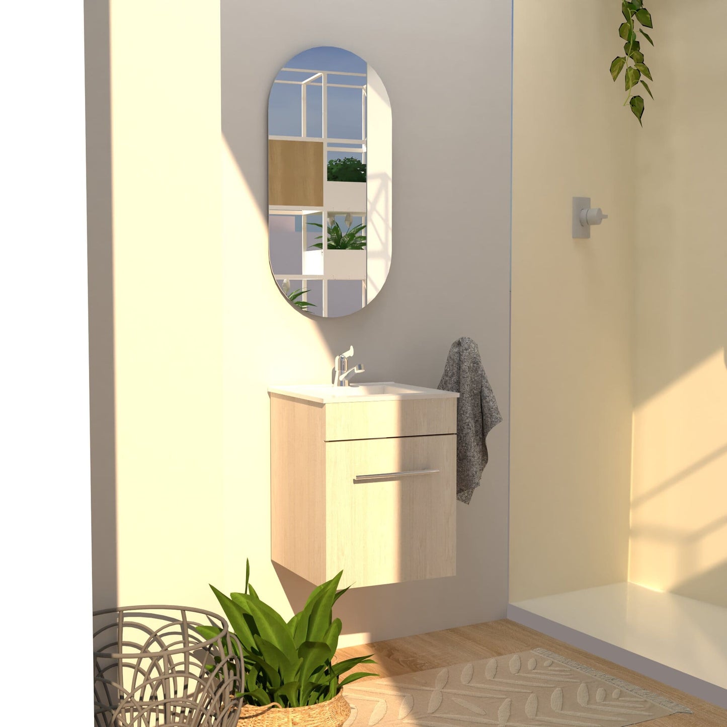 Mueble Albany con Lavamanos 41X41X50 - Sha Design Studio