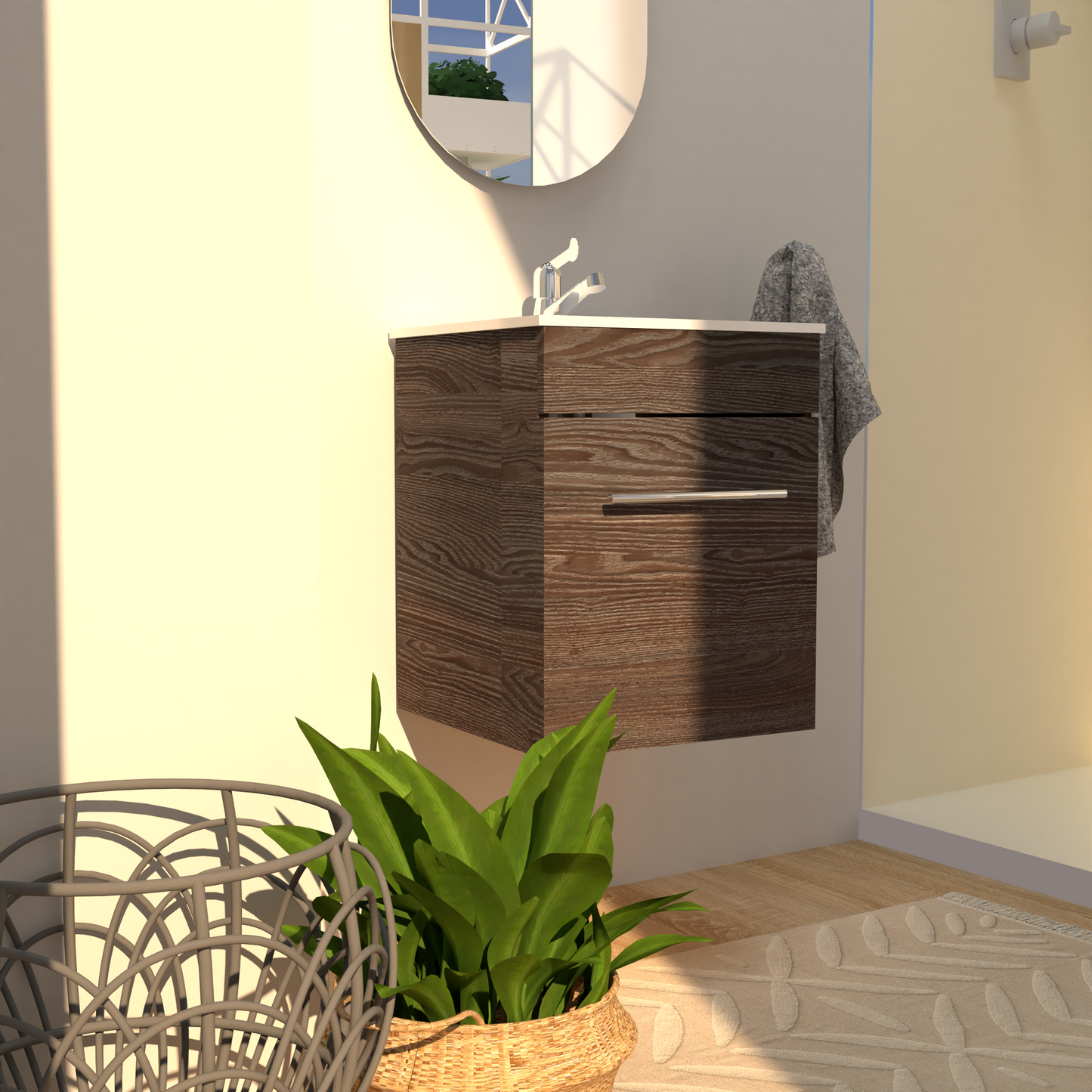 Mueble Albany con Lavamanos flotante
