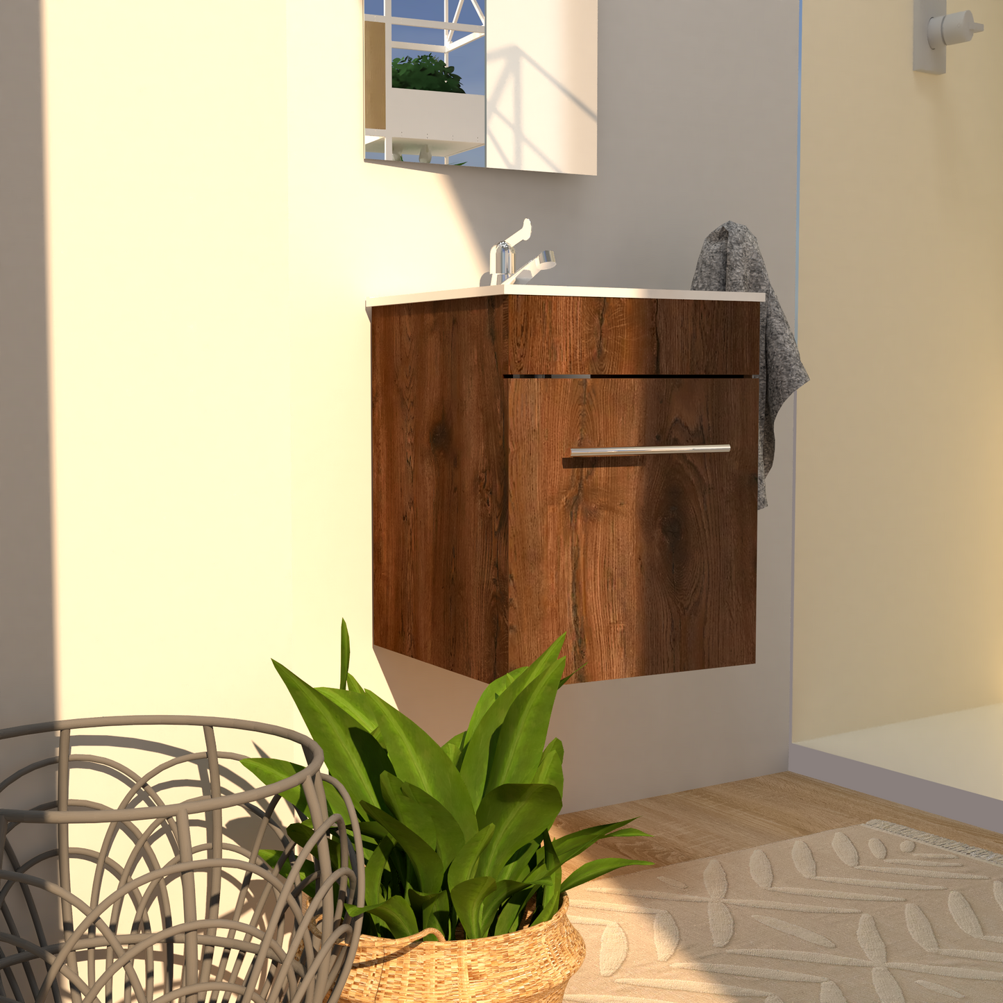 Mueble Albany con Lavamanos flotante