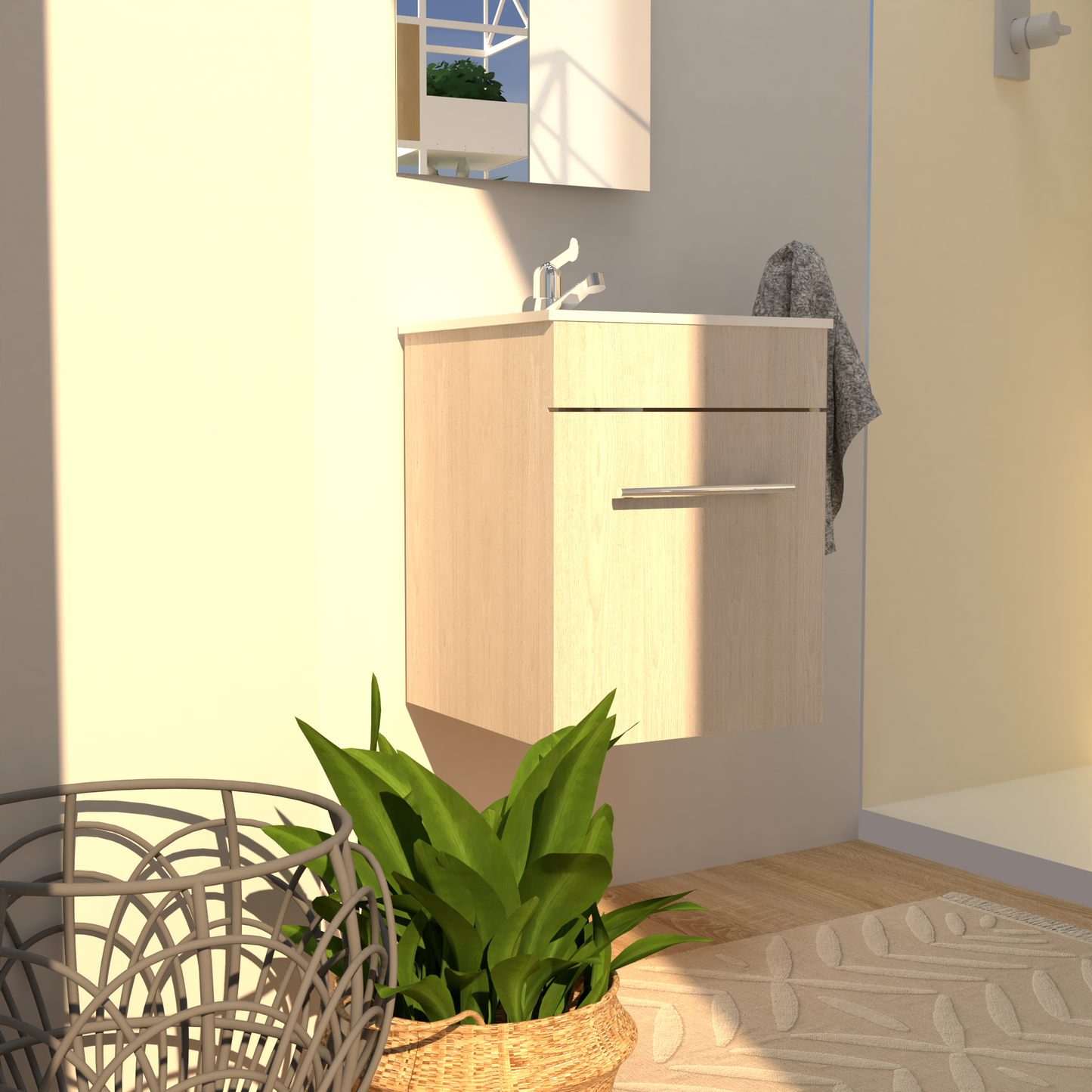 Mueble Albany con Lavamanos flotante