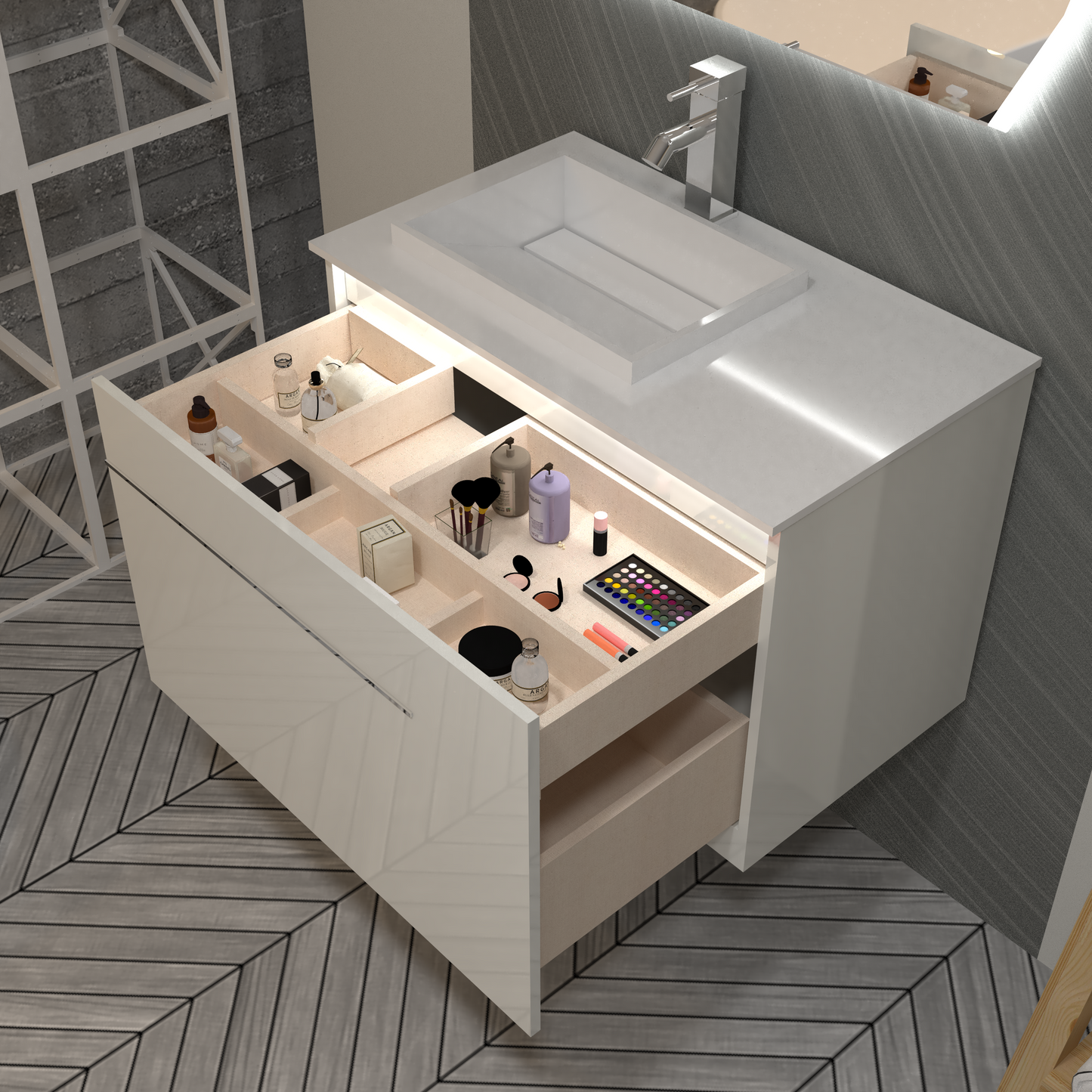 Mueble iLúmina con Lavamanos