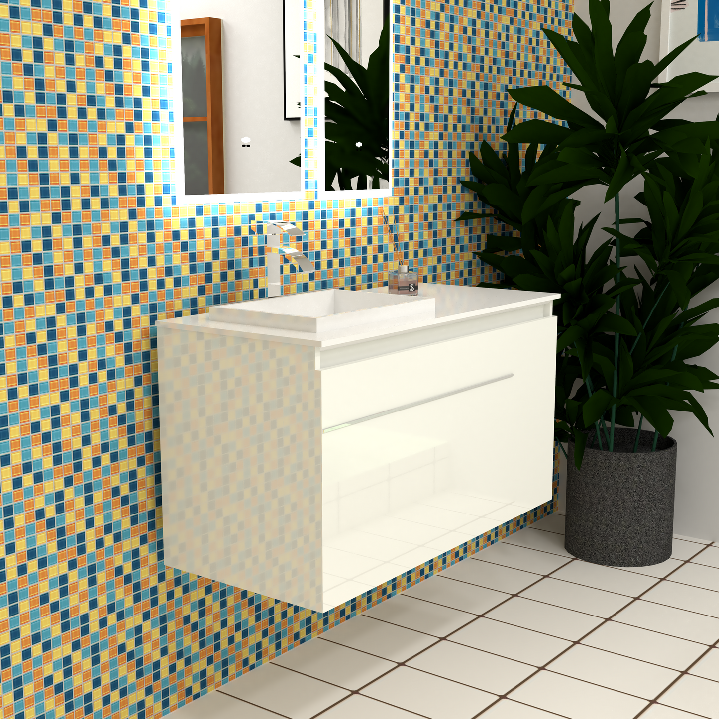 Mueble iLúmina con Lavamanos