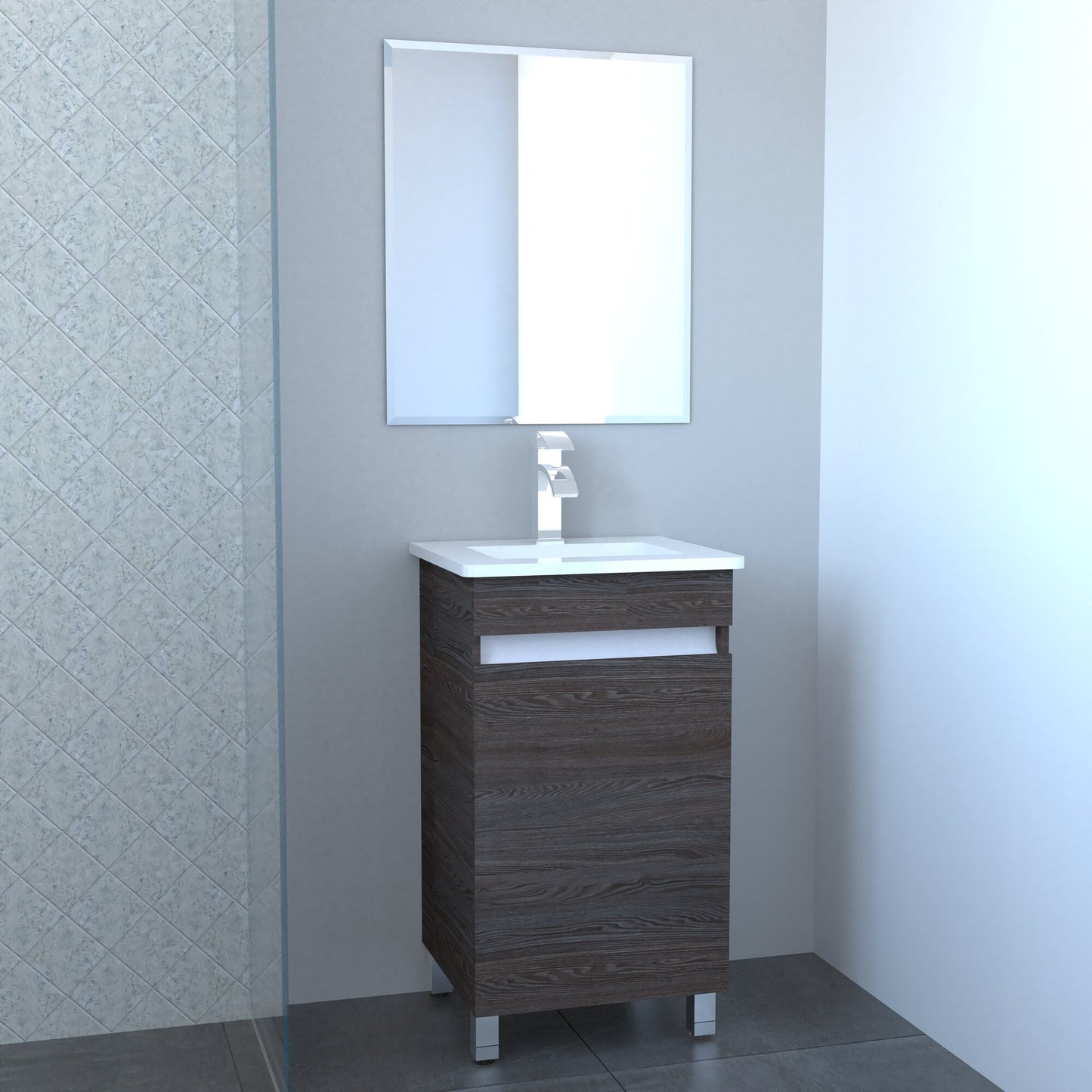 Mueble Salerno con Lavamanos 50X40X84 - Sha Design Studio