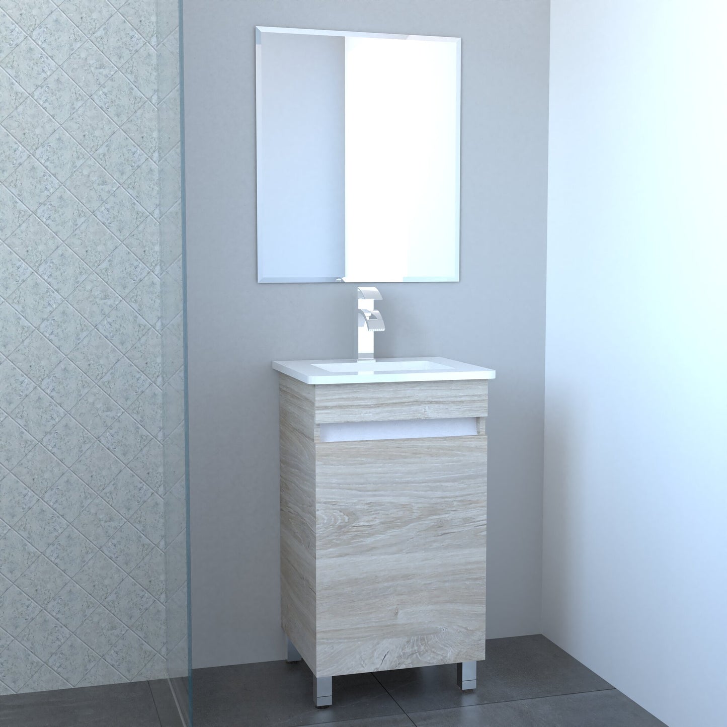Mueble Salerno con Lavamanos 50X40X84 - Sha Design Studio