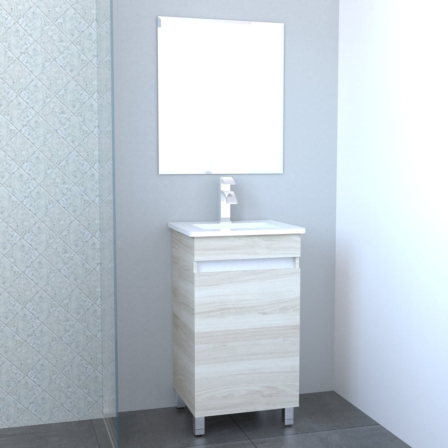 Mueble Salerno con Lavamanos 50X40X84 - Sha Design Studio