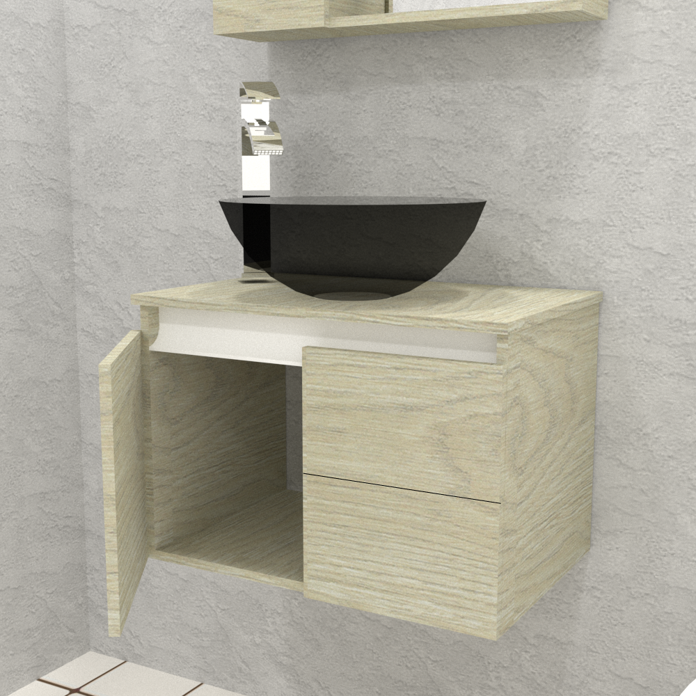 Mueble Leño flotante sin Lavamanos 60X40X42