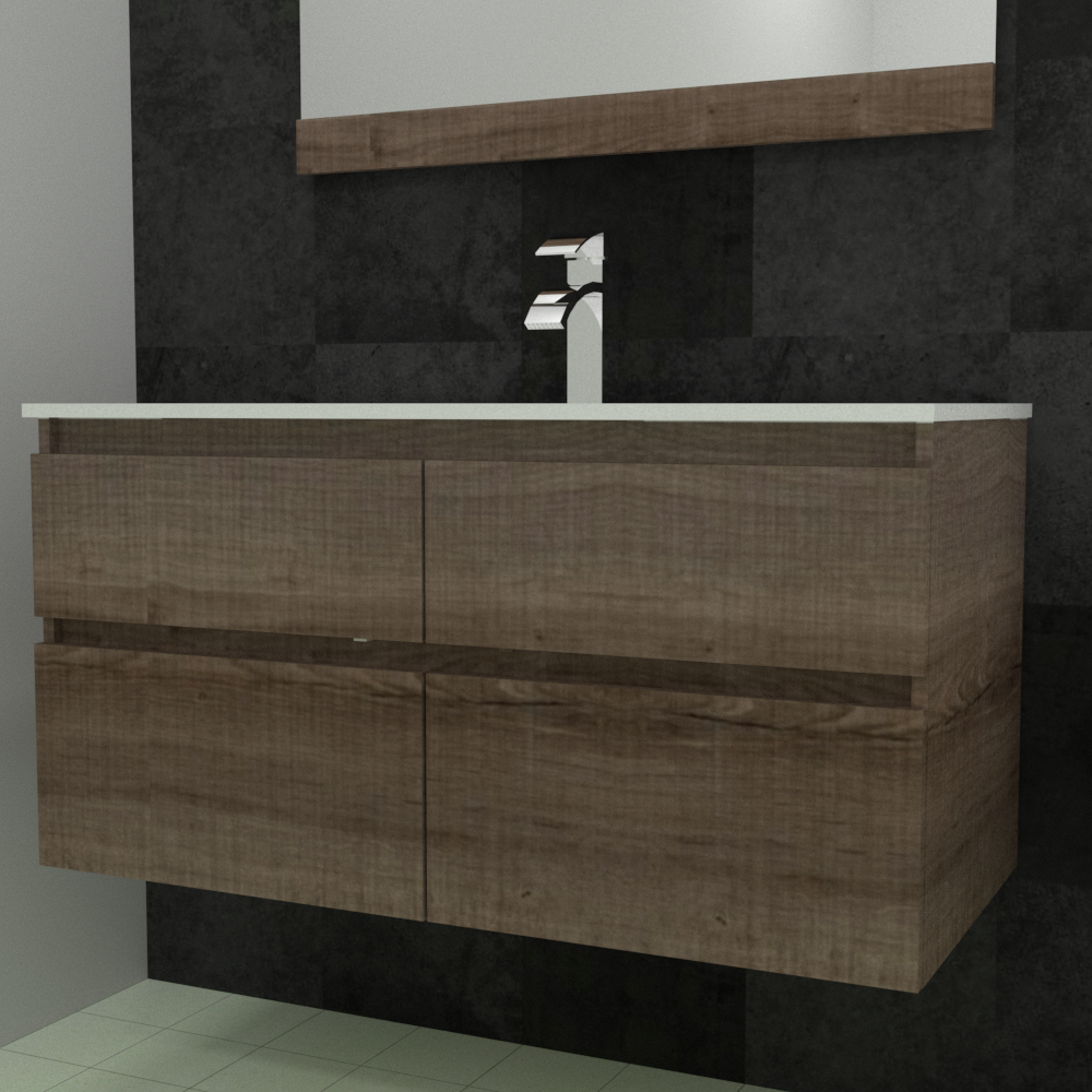 Mueble Quadrato con lavamanos - Sha Design Studio