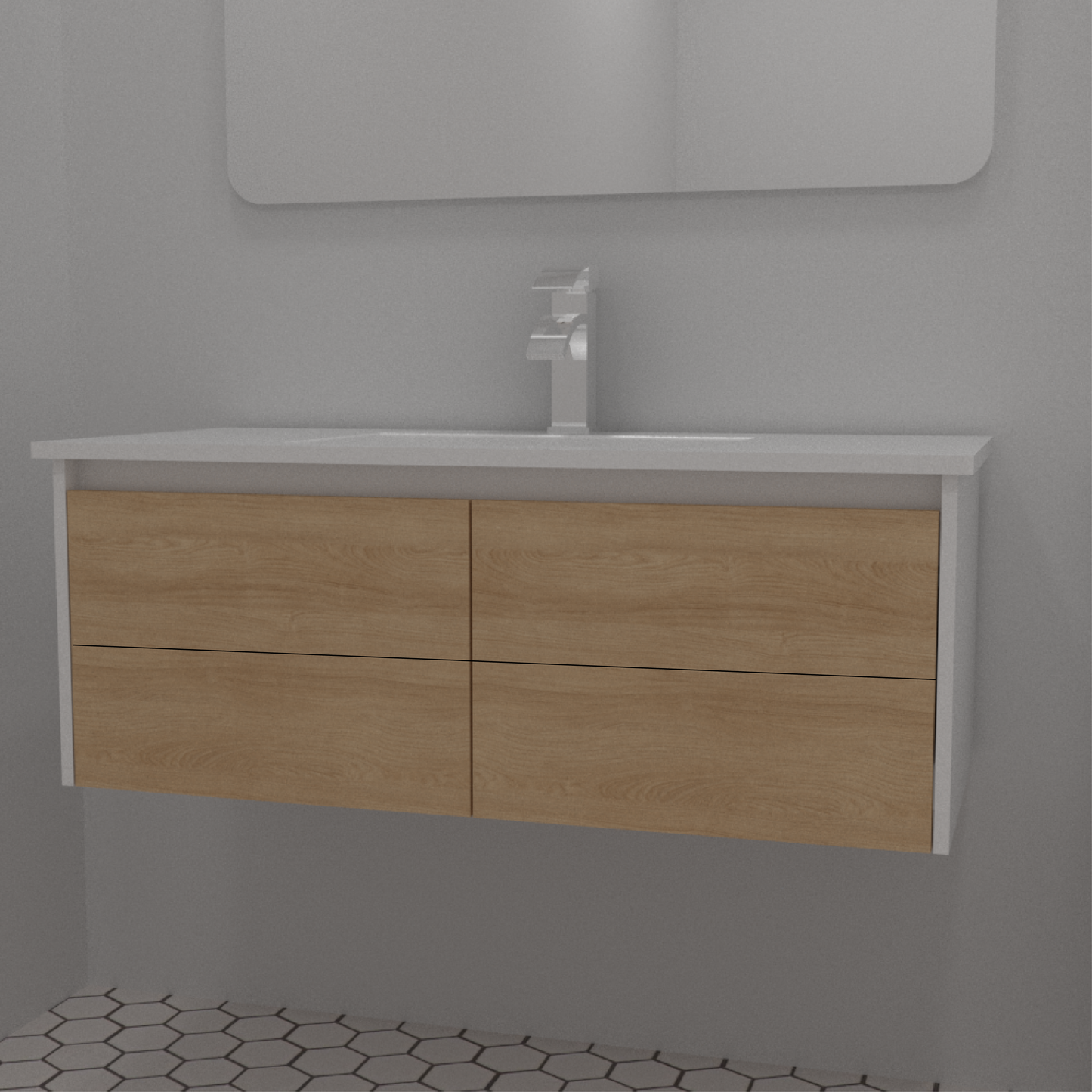 Mueble Olivia con Lavamanos 100X46X38 - Sha Design Studio
