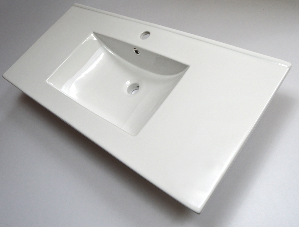 Lavamanos Mesón Integrado Esquinas/Rectas - Sha Design Studio