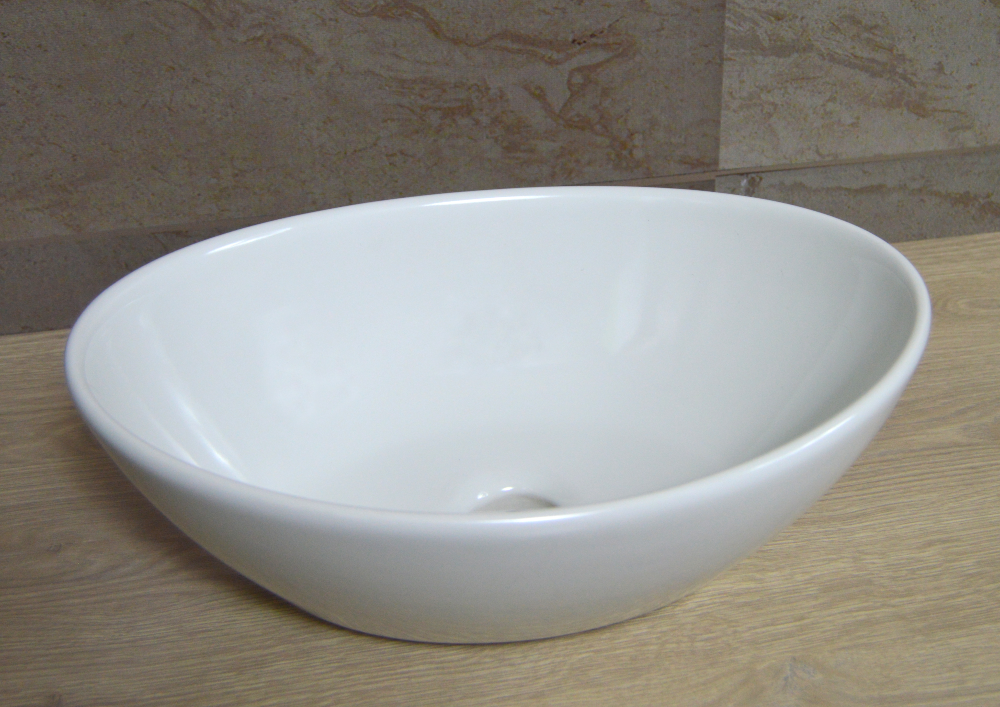 Lavamanos Vessel Ovalo Blanco - Sha Design Studio
