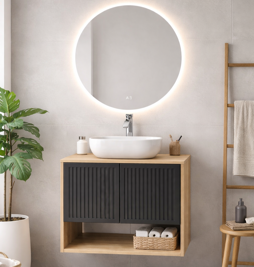 Mueble Lázuli con lavamanos 60X46X58 CM