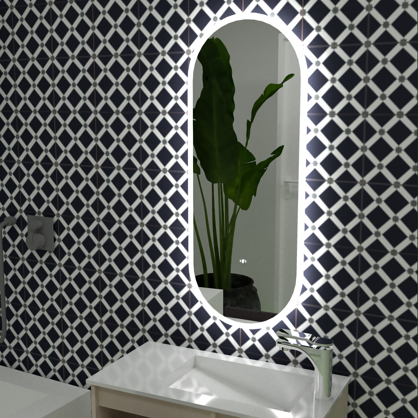 Espejo Slim Lux Ovalado