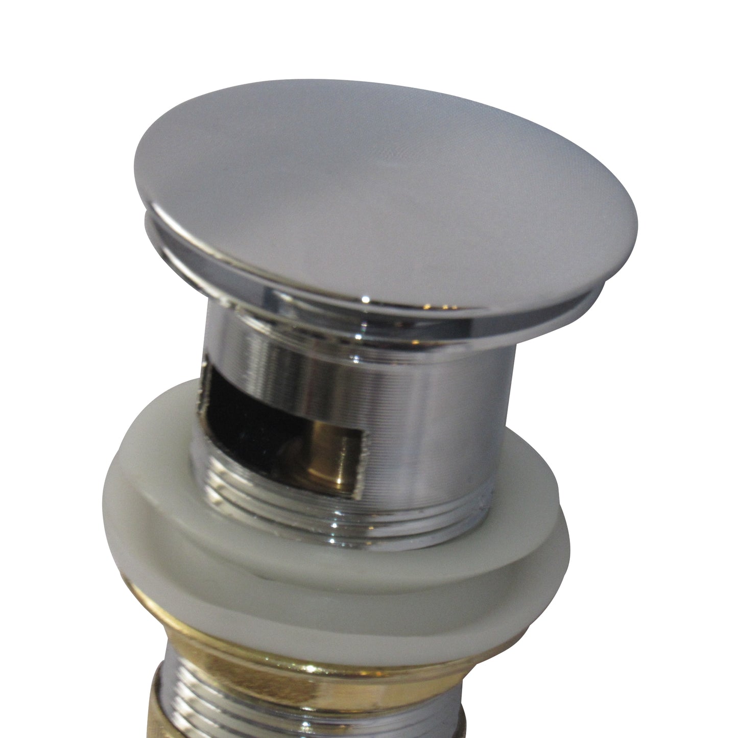 Desagüe Push Metálico con Rebose - Sha Design Studio