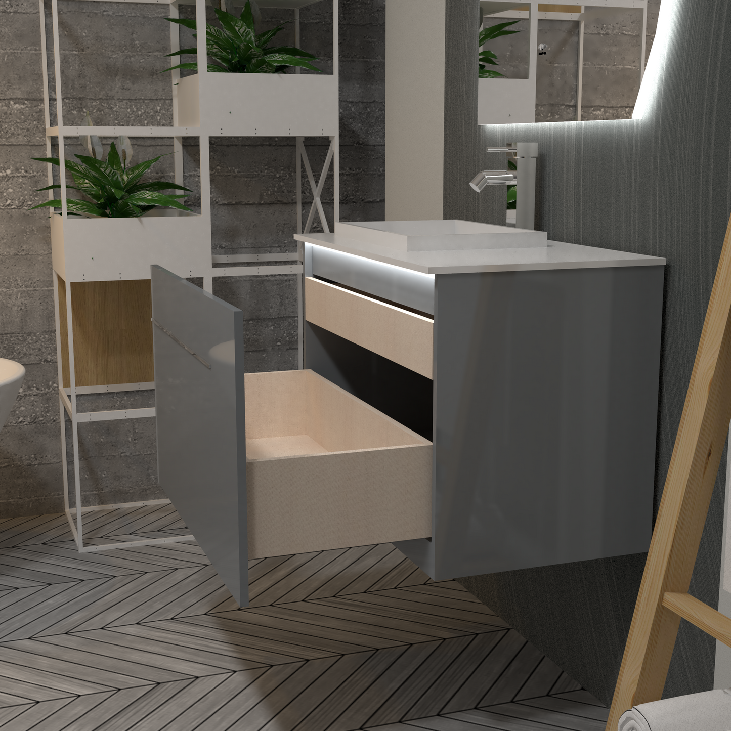 Mueble iLúmina con Lavamanos