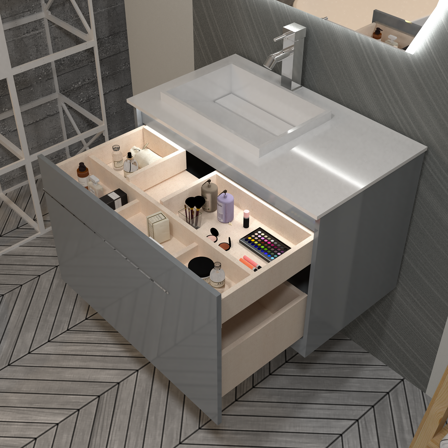 Mueble iLúmina con Lavamanos