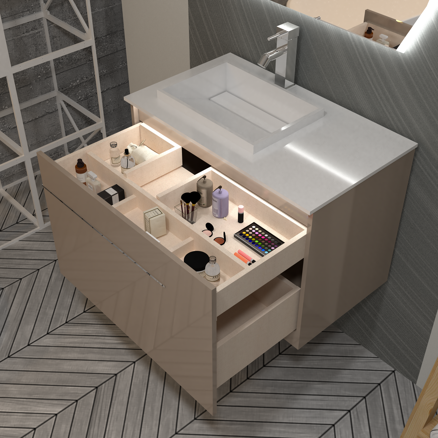 Mueble iLúmina con Lavamanos