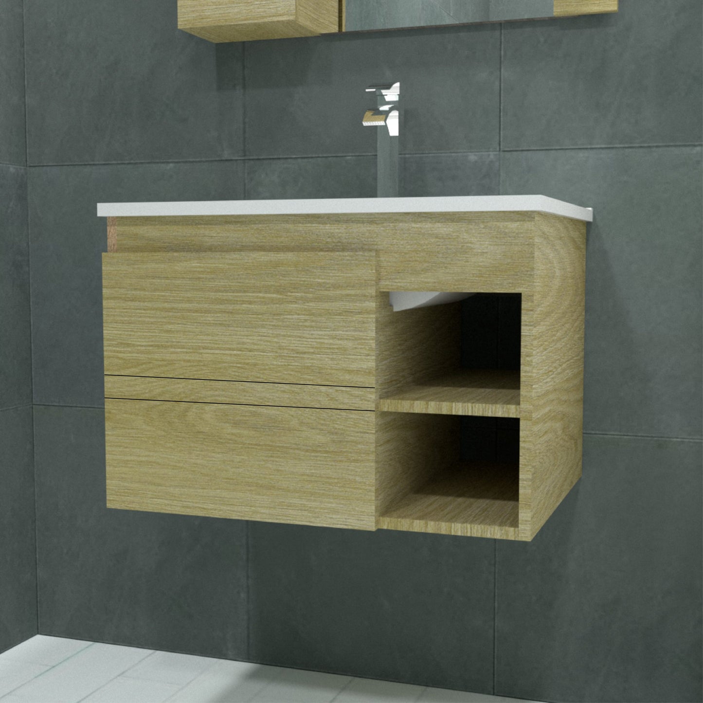 Mueble Pisa  con Lavamanos 61X47X43 - Sha Design Studio