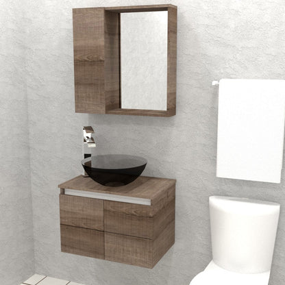 Mueble Leño flotante sin Lavamanos 60X40X42 - Sha Design Studio