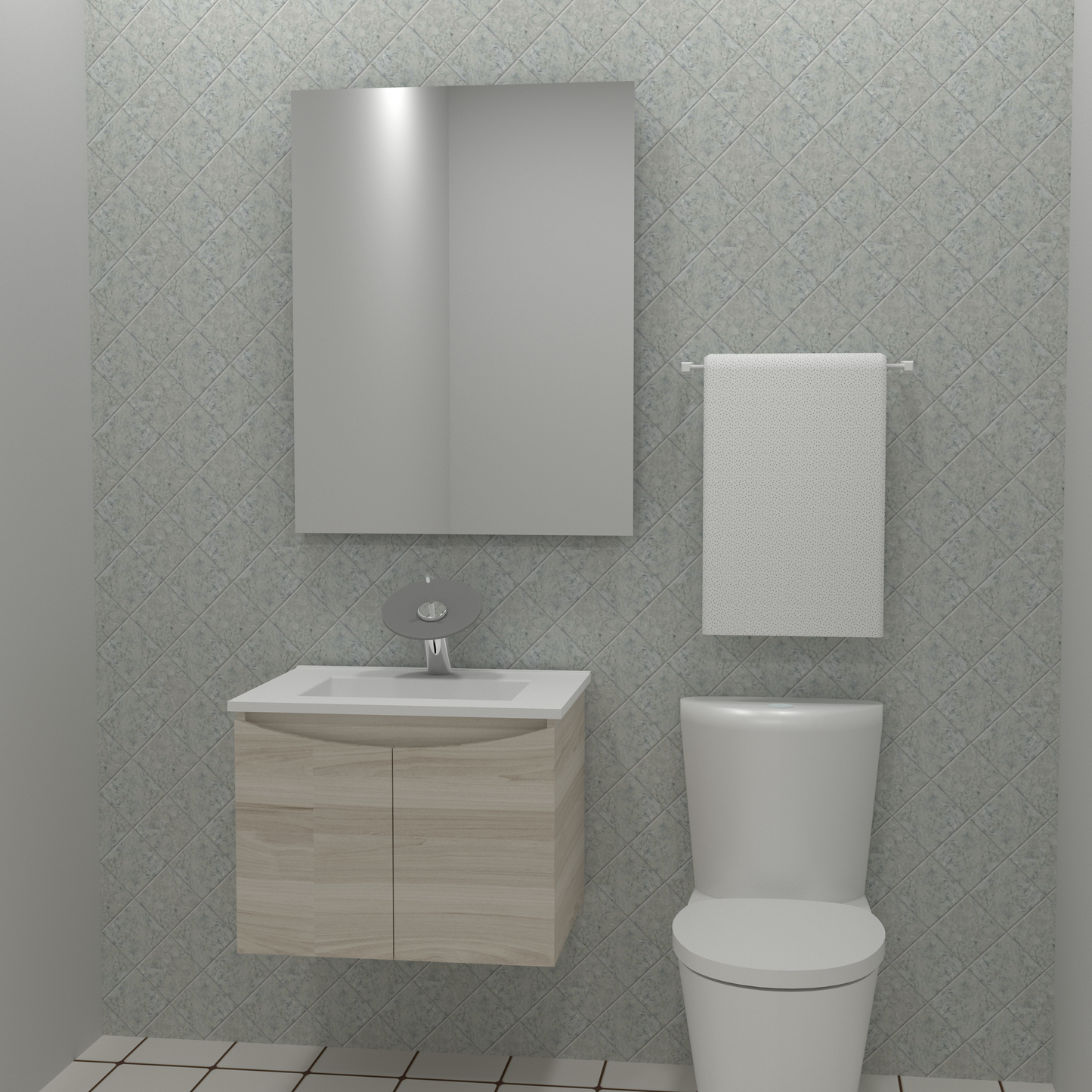 Mueble Cerchio con lavamanos $759.000 + Grifería cascada baja $0