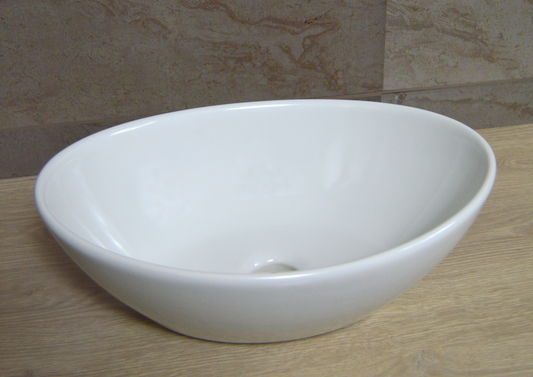 Lavamanos Vessel Ovalo Blanco - Sha Design Studio